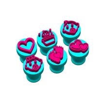 Kit 6 Carimbos Marcador Brigadeiro/Doces Chá de Bebê Modelo 10 Kit 6 Carimbos Marcador Brigadeiro/Doces Chá de Bebê Modelo 10