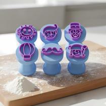 Kit 6 Carimbos Mundo Musical Bita - Carimbos para Doces