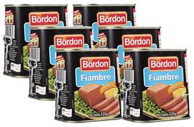 kit 6 Carne Bovina Fiambre Bordon Lata 320g