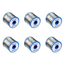 Kit 6 Carretéis de Solda em Fio 60x40 Estanho/Chumbo Fusão 198C 1,0mm 250g Cada Cobix Kit 6 Carretéis de Solda em Fio 60x40 Estanho/Chumbo Fusão 198C 1,0mm 250g Cada Cobix