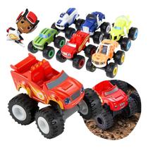 Kit 6 Carrinhos Blaze Personagens Friccção Personagem Racer Divertido Com Fricção, Brinquedo Carrinho Blaze