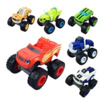 Kit 6 Carrinhos De Fricçao Blaze Monster Machine Racer Kit 6 Carrinhos De Fricçao Blaze Monster Machine Racer