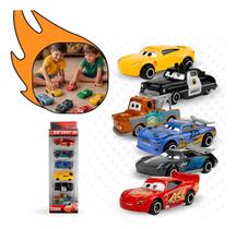 Kit 6 Carrinhos Miniatura Metal Carros 3 - O Filme Relâmpago Mcqueen Brinquedos Colecionador Diversão Infantil