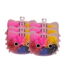 Kit 6 Case Gatinho com Elásticos Coloridos Cabelos Infantil Kit 6 Case Gatinho com Elásticos Coloridos Cabelos Infantil