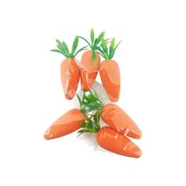 Kit 6 Cenouras de Isopor Decorativas 4,5cm