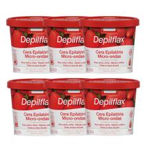 Kit 6 Cera de Microondas para Depilação Corporal Buço Axila e Virilha Morang Depilflax 100g Kit 6 Cera de Microondas para Depilação Corporal Buço Axila e Virilha Morang Depilflax 100g