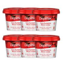 Kit 6 Cera de Microondas para Depilação Corporal Buço Axila e Virilha Morang Depilflax 200g Kit 6 Cera de Microondas para Depilação Corporal Buço Axila e Virilha Morang Depilflax 200g