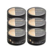 Kit 6 Cera Efeito Seco Element Alfa Looks 60g