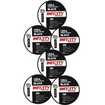 Kit 6 Cera Modeladora Antifrizz Black 160g - Infinity