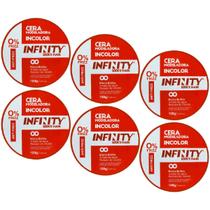 Kit 6 Cera Modeladora Antifrizz Incolor 160g - Infinity