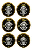 Kit 6 Cera Modeladora Cristalina Extra Forte Captain 120g Kit 6 Cera Modeladora Cristalina Extra Forte Captain 120g