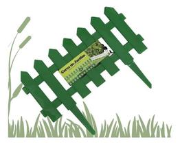 Kit 6 Cercas Decorativa Para Jardim De Plástico Verde