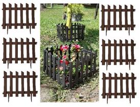 Kit 6 Cercas Decorativa Ripa Jardim De Plástico Marron P 2mt Kit 6 Cercas Decorativa Ripa Jardim De Plástico Marron P 2mt