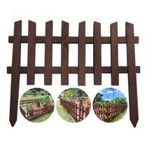 Kit 6 Cercas Jardim Limitador de Gramado Barreira Pets