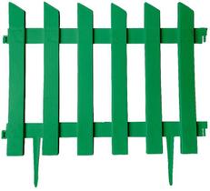 Kit 6 Cercas Jardim Ornamental Horta Plástico Verde 2 mt P