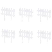 Kit 6 Cercas Plásticas Decorativas Jardim Mármore 40X29 Cm