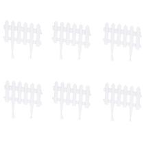Kit 6 Cercas Plásticas Decorativas Jardim Mármore 40x29 Cm