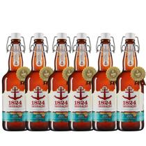 Kit 6 Cerveja Artesanal Imigração 1824 Pilsen Premium 500ml Kit 6 Cerveja Artesanal Imigração 1824 Pilsen Premium 500ml