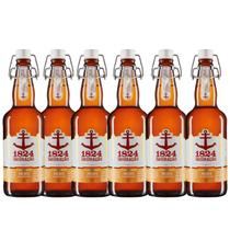 Kit 6 Cerveja Artesenal Imigração 1824 Pilsen 500ml Kit 6 Cerveja Artesenal Imigração 1824 Pilsen 500ml