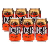Kit 6 Cerveja Duff Beer Homer Simpson Original 330ml Lata