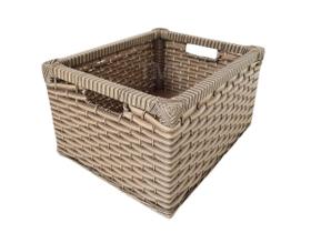 Kit 6 Cesta Gaveta Organizadora Fibra Sintética tamanho -cappuccino Kit 6 Cesta Gaveta Organizadora Fibra Sintética tamanho -cappuccino