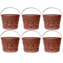 Kit 6 Cestas Grande para Kits de Páscoa Coelhinho Chocolate