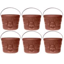 Kit 6 Cestinhas para Chocolates e Doces de Páscoa Grande