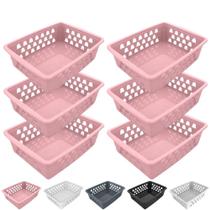 Kit 6 Cesto Organizador Multiuso Decorativo Médio p/ Gaveta Armário 20x16 cm Kit 6 Cesto Organizador Multiuso Decorativo Médio p/ Gaveta Armário 20x16 cm