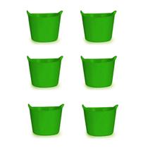 Kit 6 Cestos Balde Flexível C/Alça VERDE ESCURO 15L Fersil Kit 6 Cestos Balde Flexível C/Alça VERDE ESCURO 15L Fersil