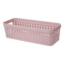 Kit 6 Cestos Organizador s/ Tampa Trama Rattan 3,6L Usual