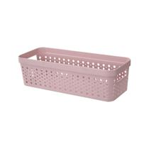 Kit 6 Cestos Organizador s/ Tampa Trama Rattan 3,6L Usual