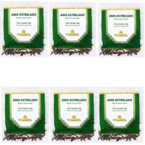 kit 6 Chá Anis Estrelado Natural Chamel
