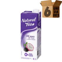 Kit 6 Chá Branco Com Pitaya Sabor Amora Natural Tea 1L