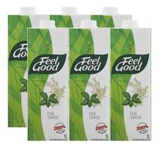 Kit 6 Chá Verde Feel Good Zero Açúcar 1l 1000ml - Lançamento