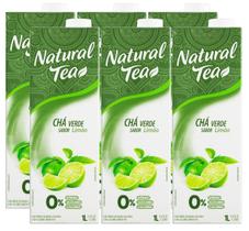 Kit 6 Chá Verde Sabor Limão Zero Açúcar Natural Tea 1L