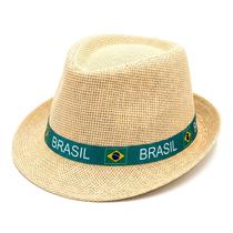 Kit 6 Chapéu Fedora Do Brasil Panamá Aba Curta Para Torcedor Futebol Copa Do Mundo 2026