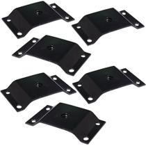 Kit 6 Chapinhas Chapa Elevada Fixação Pés Palito Rosca 5/16 Preto G59 Kit 6 Chapinhas Chapa Elevada Fixação Pés Palito Rosca 5/16 Preto G59