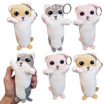 KIT 6 Chaveiros Gatinho Pelúcia Lembrancinha Presente 16cm KIT 6 Chaveiros Gatinho Pelúcia Lembrancinha Presente 16cm