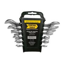 Kit 6 Chaves Fixas Linha Profissional Fertak Aço Carbono