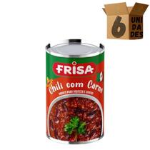 Kit 6 Chili Com Carne Bovina Frisa Lata 420g