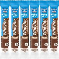 Kit 6 choco wheyfer proteico baunilha 6g de proteina 25g +mu