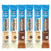 Kit 6 choco wheyfer proteico cookies & cream chocolate branco chocolate c avelã +mu Kit 6 choco wheyfer proteico cookies & cream chocolate branco chocolate c avelã +mu