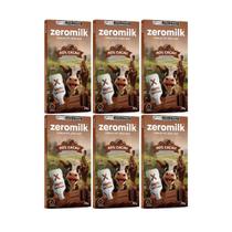 Kit 6 chocolate natural zero lactose 40% cacau 70g zeromilk