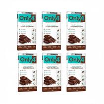 Kit 6 chocolate vegano 70% cacau café 70g zero açucar only4