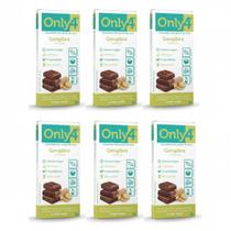 KIT 6 CHOCOLATE VEGANO ZERO 70% CACAU GENGIBRE ONLY4 20g