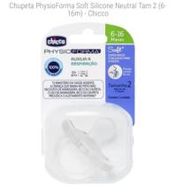 kit 6 chupetas chicco physio forma soft 6-16m transparente