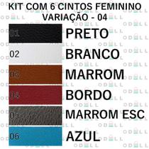 Kit 6 Cinto Feminino Fininho De Fivela Dourada Básico - CF03 Kit 6 Cinto Feminino Fininho De Fivela Dourada Básico - CF03