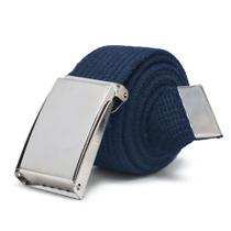 Kit 6 Cintos Masculino De Gorgorão Largo Tecido Premium Fivela Catraca Alta Qualidade Cor:Azul (1Unidade)Tamanho:120cm