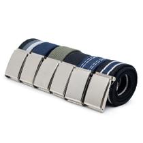 Kit 6 Cintos Masculino De Gorgorão Largo Tecido Premium Fivela Catraca Alta Qualidade