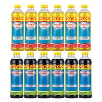 Kit 6 Clarificante Genfloc e 6 Algicida Manutenção Genco